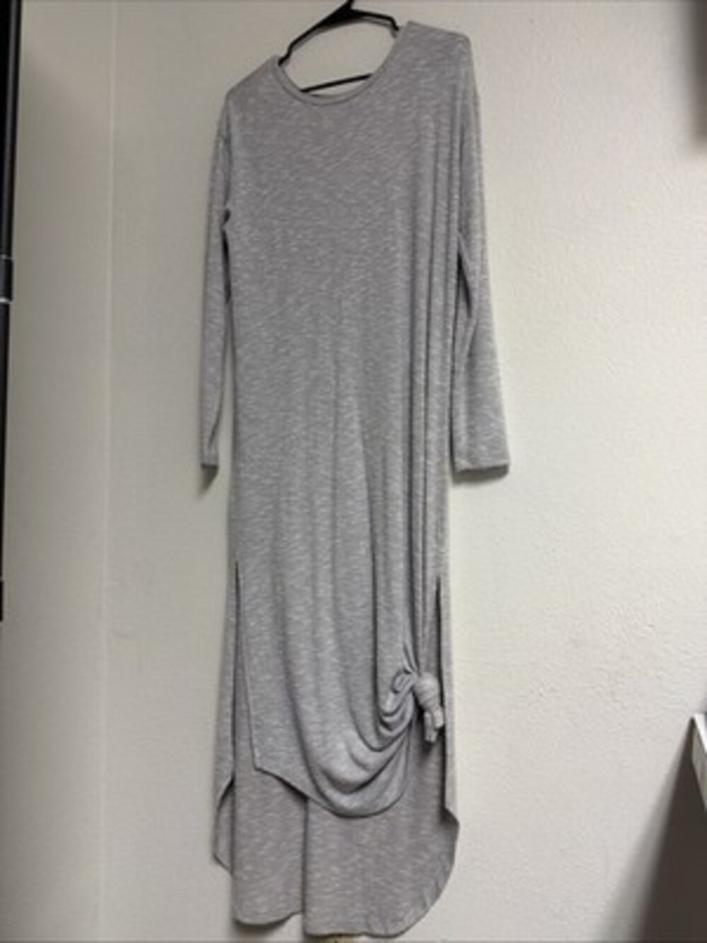 Versona Womens Size Small Long Pull Over Dress Grey Comfy